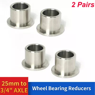 Wheel Bearing Sealed Reducers 25mm To 3/4  Axle Reducer Spacer For Harley Custom • $19.99