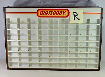 MATCHBOX Store Display Case VINTAGE 1970s Lesney For 81 Cars – Great Shape (R) • $650