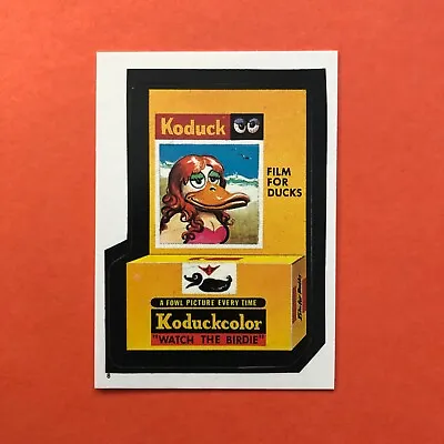 1986 Wacky Packages Koduck Film #8 Topps Album Sticker Kodak Satire • $2.49