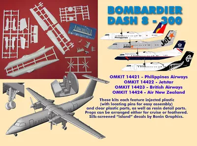 Ozmods 1/144 Bombardier Dash 8-300 Philippines Airways • $47