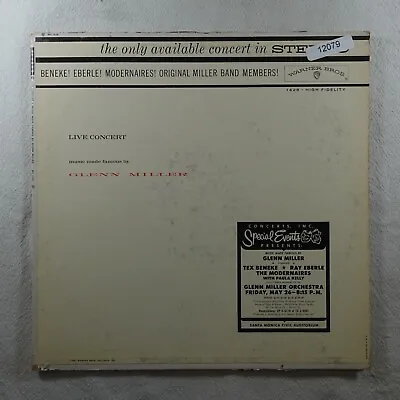 Glenn Miller Live Concert   Record Album Vinyl LP • $4.04