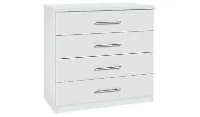 Normandy 4 Drawer Chest Of Drawers - White • £97.99