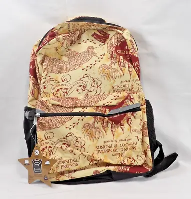 Harry Potter The Marauders Map All Over Print 16  Kids Backpack  NWT • $26.99