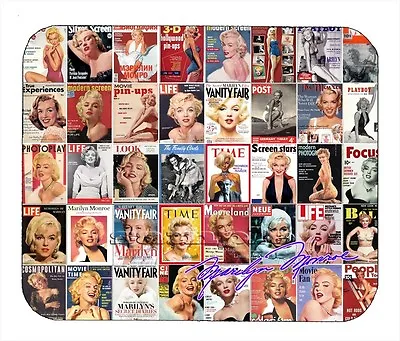 Marilyn Monroe Magazine Covers Facsimile Autographed Mouse Pad Item#577  • $19.99