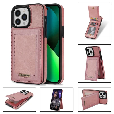 $15.99 • Buy For IPhone 14 13 12 11 Pro Max XR 8/7 Plus Case Leather Wallet Card Stand Cover