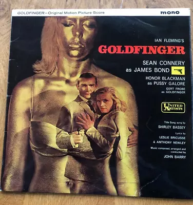 Ian Fleming James Bond Goldfinger OST Vinyl LP 1964 UK Mono ULP 1076 • £12