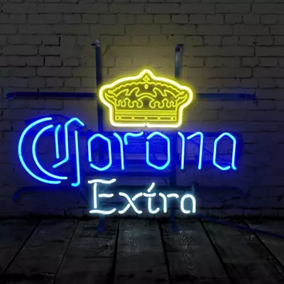 19 X15 Corona Extra Neon Sign Light Tiki Bar Pub Wall Hanging Nightlight Artwork • $192.50