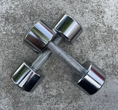 $29.90 • Buy 5 Kg (each) Solid Steel Dumbbells Heavy Duty