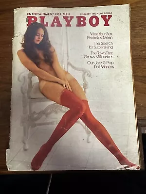 Vintage February 1973 Playboy Monique St. Pierre Condition Described In Details • $4