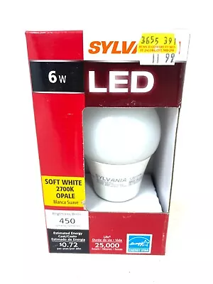 Sylvania LED 6W A19 Soft White 2700K Indoor/Outdoor E26 Medium Base Light Bulb • $7.99