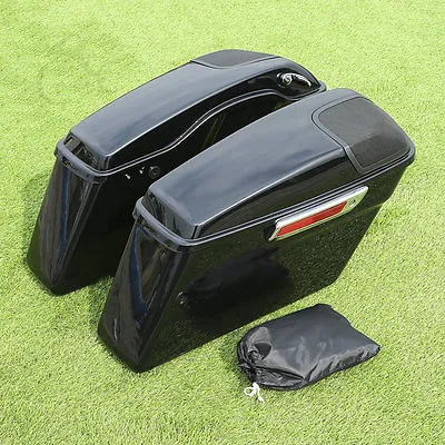 Saddlebags Saddle Bag 5 X 7  Speaker Grill Fit For Harley Road Glide 2014-2021 • $285