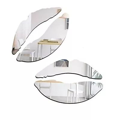 3D Wall-Mounted Mirrors Home Wall Decor Acrylic Mirror Wall Stickers Silver • $7.98