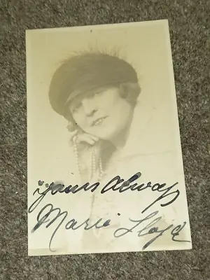 Marie Lloyd Queen Of The Music-halls Orig Signed Postcard • £80