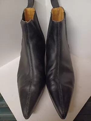 Vintage Mens WINKLEPICKER BOOTS Cuban Heel • £125