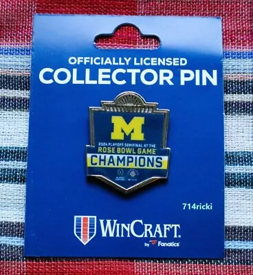 2024 Rose Bowl Game Champions Collector Lapel Pin Michigan Wolverines • $29.99