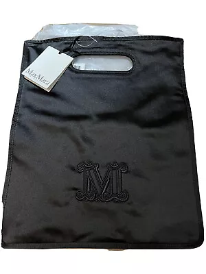 £14.99 • Buy NEW Max Mara Tote Bag Black Shiny With Logo And Purse Inside