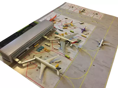 AMS Airport Paper Mat 1/400 & 1/500 With A 'build Your Own Terminal' • $45.41