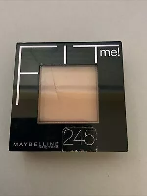 Maybelline Fit Me Set And Smooth Pressed Powder #245 Medium Beige • $9.99