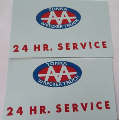 $5.95 • Buy Replacement Water Slide Decal Set For Tonka AA 24 Hr.Service Tow Truck