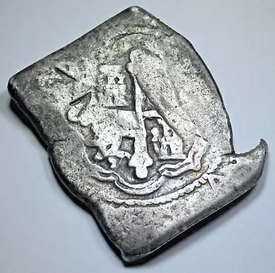 1714 Mexico Silver 8 Reales Genuine Spanish Colonial 1700's Pirate Cob Coin • $429.95