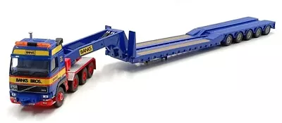 Corgi 1/50 Scale CC12406 - Volvo Globetrotter 4 Axle King Trailer - Banks Bros • £99.99