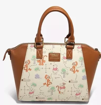 Loungefly Disney Winnie The Pooh Cream Map Satchel Bag New With Tags • $84.55