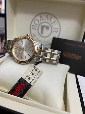 Roamer Watch Super Jubilee 507933 Stainless Steel Swiss Made Bi-Colour Classic • $299.52