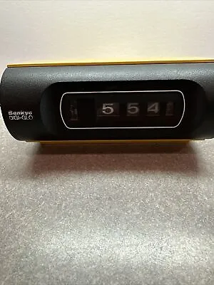 Vintage Sankyo Digital Alarm Flip Clock No. 423 Japan Mid Century Ochre Running • $80.99