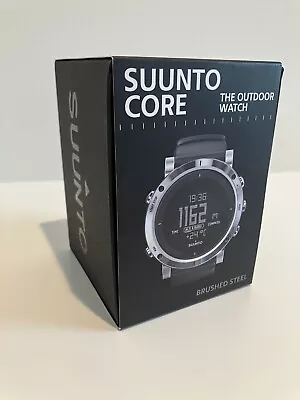 Suunto Core SS020339000 49mm Brushed Steel Case W/ Black Silicone Strap • $400