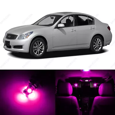11 X Pink LED Interior Light Package For 2007 - 2008 Infiniti G35 + PRY TOOL • $11.39