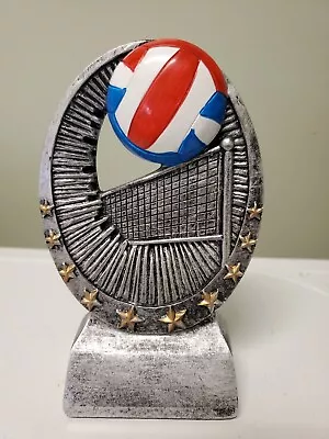 Great Volleyball Trophy Award About 5.5  High W/ Engraving Stars Along Bottom • $9