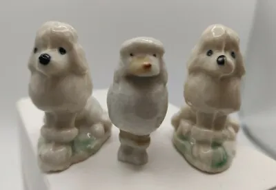 3 Wade Whimsey Poodles Sitting Standing 1st 1950/60s • £6.50