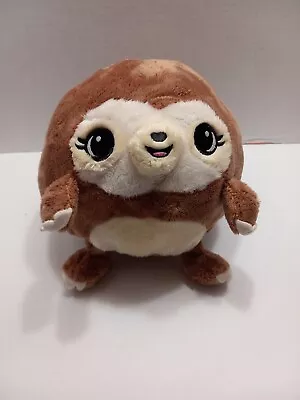 Squishable 6  Brown Sloth Stuffed Round Plush - EUC - Circle Plump Fat • $10