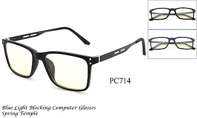 Computer Glasses Blue Light Blocking Filter Anti Fatigue Spring Hinged UV 100% • $11.65