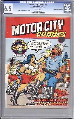 Motor City Comics #1 - Cgc 6.5 - 1969 / 1st Printing / Harlan Ellison Collection • $666