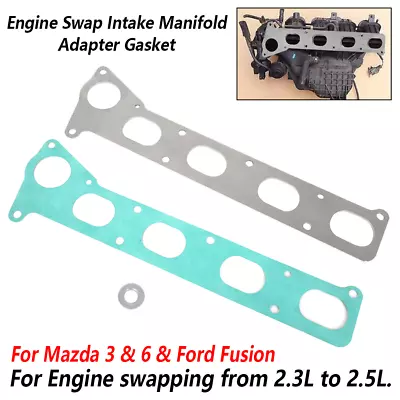 2.3 To 2.5 Engine Swap 1/8  Intake Manifold Adapter Gasket For Mazda 3 6 Fusion • $23.99