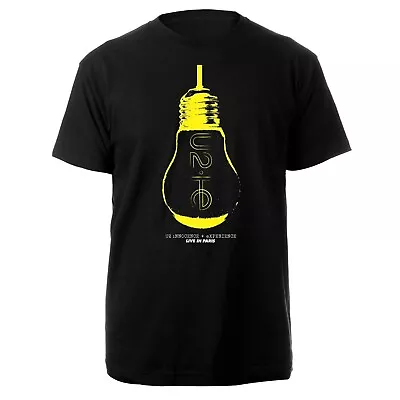 U2 Ie Lightbulb Black Music Live Black T-Shirt Gift Fans • $20.89