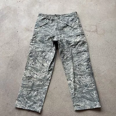 Military Pants Large Long Green Camo Goretex Shell Apecs Trousers All Purpose • $39.88