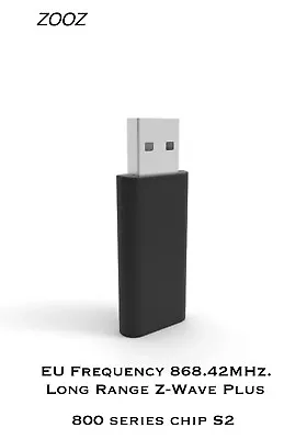 Zooz 800 Series Long Range Z-wave USB Stick S2  ZST39 Gateway Dongle Smart Home • £44.98