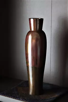 £146.21 • Buy Vintage 1973 Japanese Modernist Murashido Bronze Vase Signed By Nitten Artist