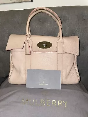 MULBERRY Bayswater Ballet Pink Soft Grain Leather **original Receipt** Pre-loved • £210