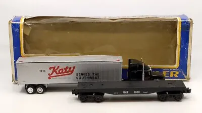 K-Line 06640 O Scale Heavy Haulers The Katy Railroad Tractor Trailer EX/Box • $14.64