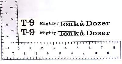 T-9 Mighty Tonka Dozer   WATER SLIDE DECAL WITH TRACKING • $8.48