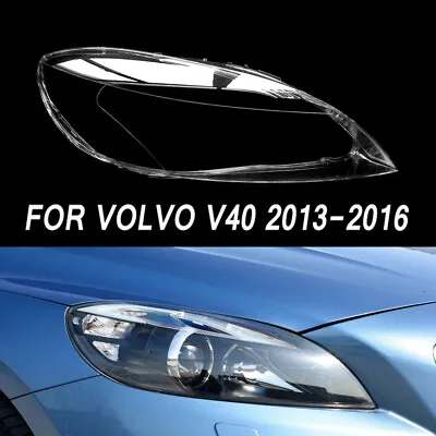 For VOLVO V40 2013-16 Transparent Headlight Cover Lens Right Headlamp Lampshade • $118.03