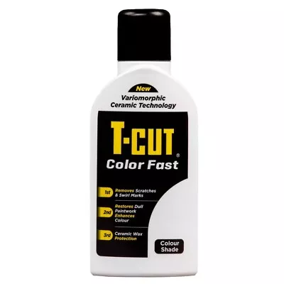 T-Cut White Scratch Remover Color Fast Paintwork Restorer Car Polish 500ml • £11.79