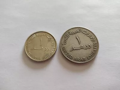 £2 • Buy *2 X Uae 1 Dirham Coin, 1995-2007 / 1973-1989, United Arab Emirates, One*