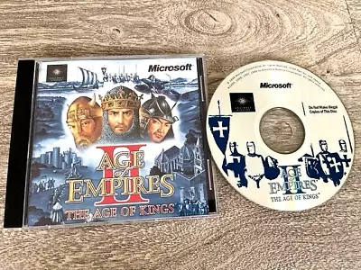 CD   Age Of Empires II	The Age Of Kings  PC CD ROM 1999  Microsoft Game • $29.95