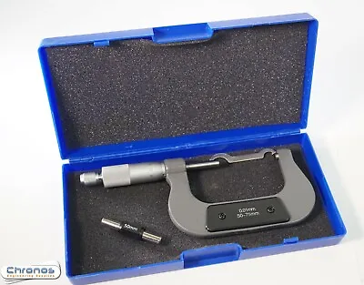 50-75mm Engineers  Metric Micrometer  With Carbide Faces • £17.95