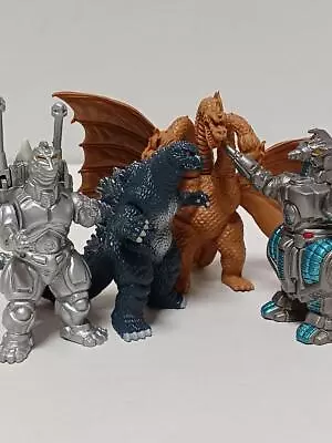 Godzilla Figure King Ghidorah Mechagodzilla Mogera Soft Vinyl Bandai Lot 4 • $79.98