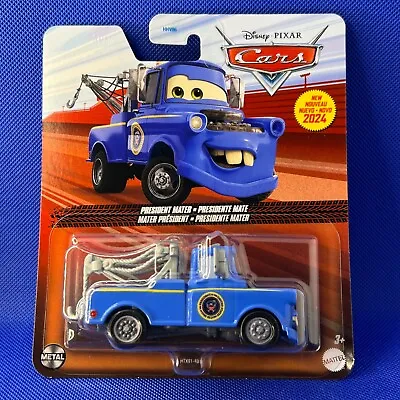 Rare NEW Sealed DISNEY CARS Mattel PRESIDENT MATER Die Cast 2024 ON THE ROAD • $19.99